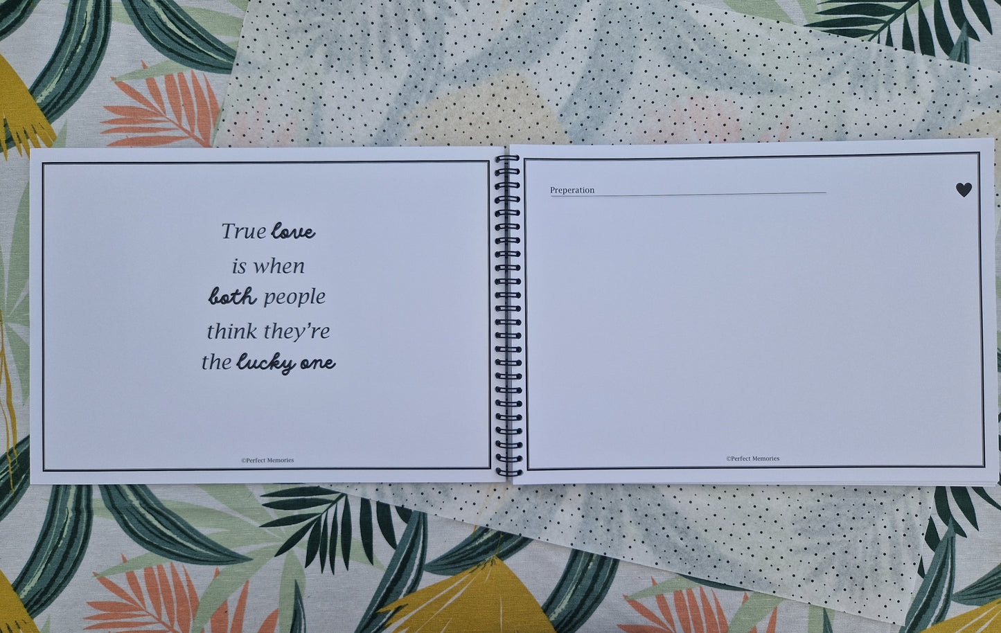 Trouwboek | Wedding | Invulboek | Memories | Zwart-wit | A4 formaat