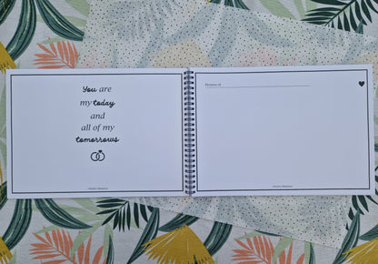 Trouwboek | Wedding | Invulboek | Memories | Zwart-wit | A4 formaat