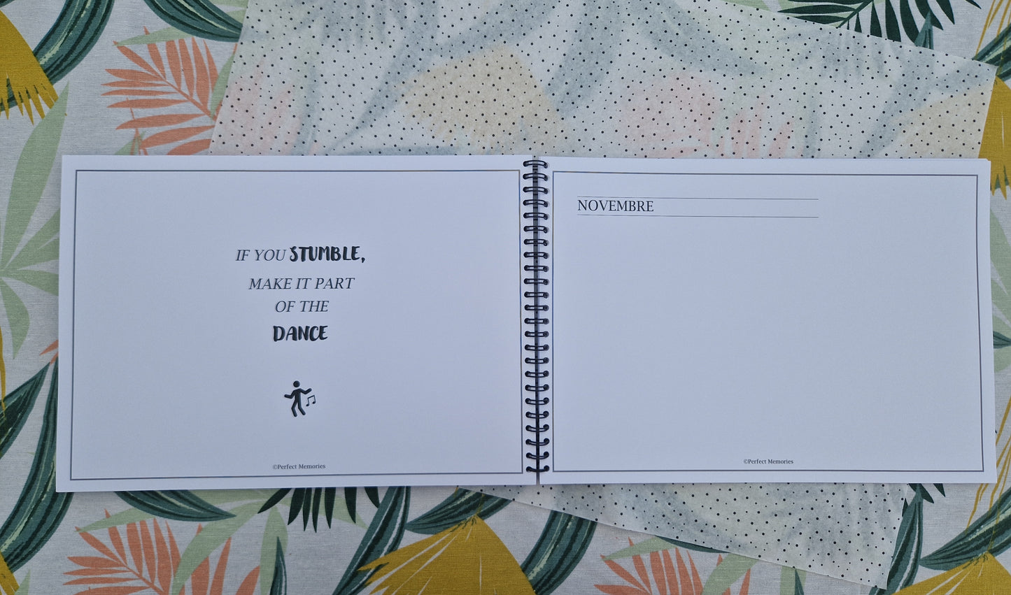 Jaarboek | Herinneringen | Gezinsboek | Invulboek | A4 formaat