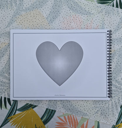 Vakantieboek | Invulboek | A4 formaat | Reisdagboek voor het gezin | Zwart-wit