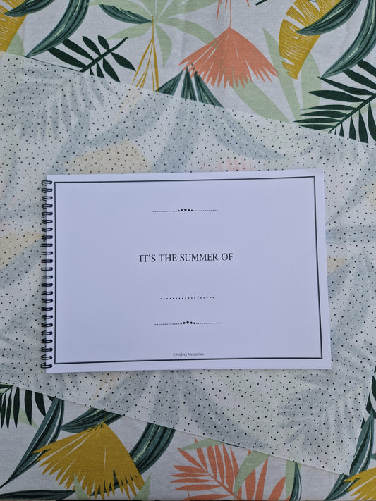 Summer book | Travel book | Fill-in book | A4 format 